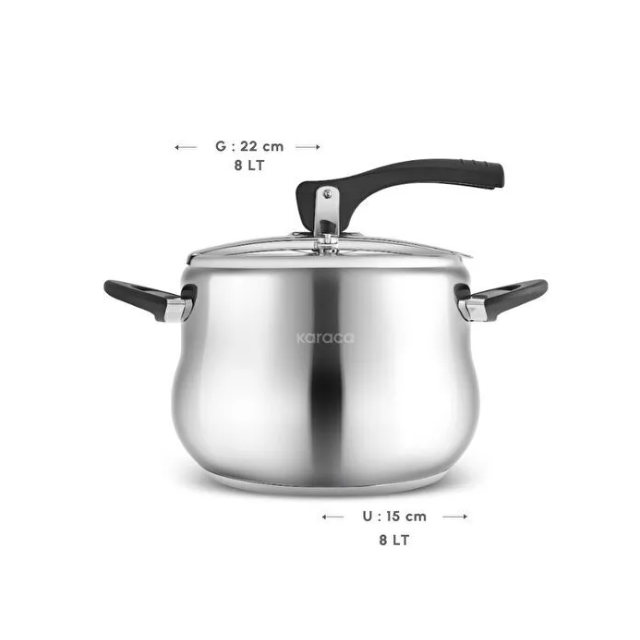 Pressure Cooker (KARACA) 8L Stainless Steel