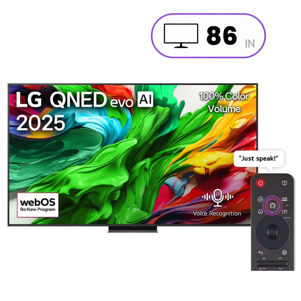 TV LG 86Inch 4K Ultra HD 120Hz Mini LED - 86QNED86A6A 