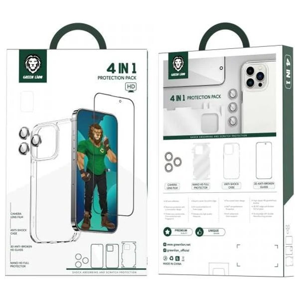  GREEN LION - Ultra Clear Camera Lens Protector for iPhone 14 Pro - Purple 