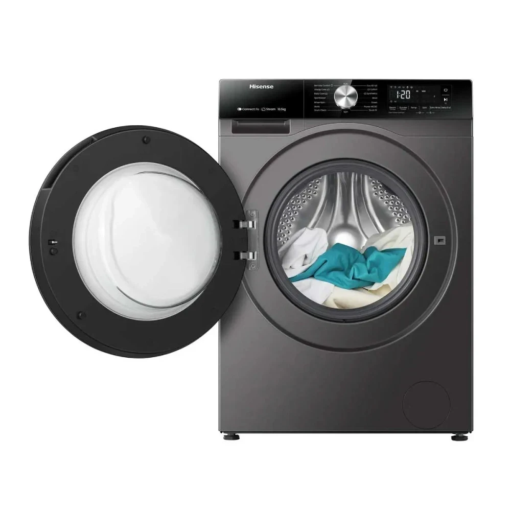 غسالة هيسنس WF3S1243BT - 12 kg - إنفرتر - تيتانيوم