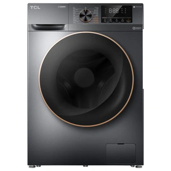 TCL P208FLG - 8Kg - Front Loading Washing Machine - Gray - Denka IST-2400PB - Steam Iron - Black