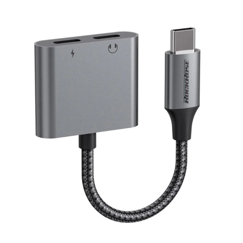 RockRose Nexus SDC Adapter Charging & Music & Call USB-C to USB-C+USB-C PD 60W Quick Charge