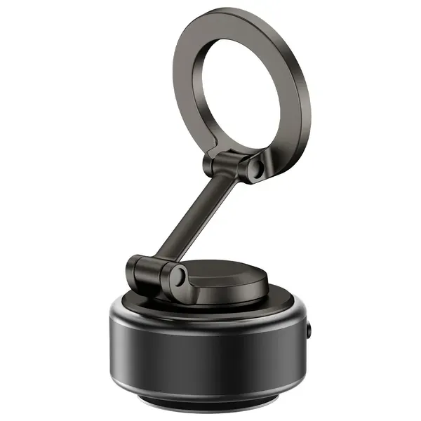  WiWU Foldable Magnetic Phone Holder - 360° Rotation - Sturdy Base - Black 