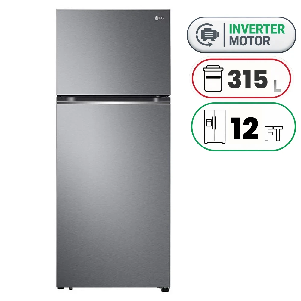 Refrigerator LG - 315 L - 12 Ft - Inverter  Dark Graphite Steel-GNB-482GVEP 