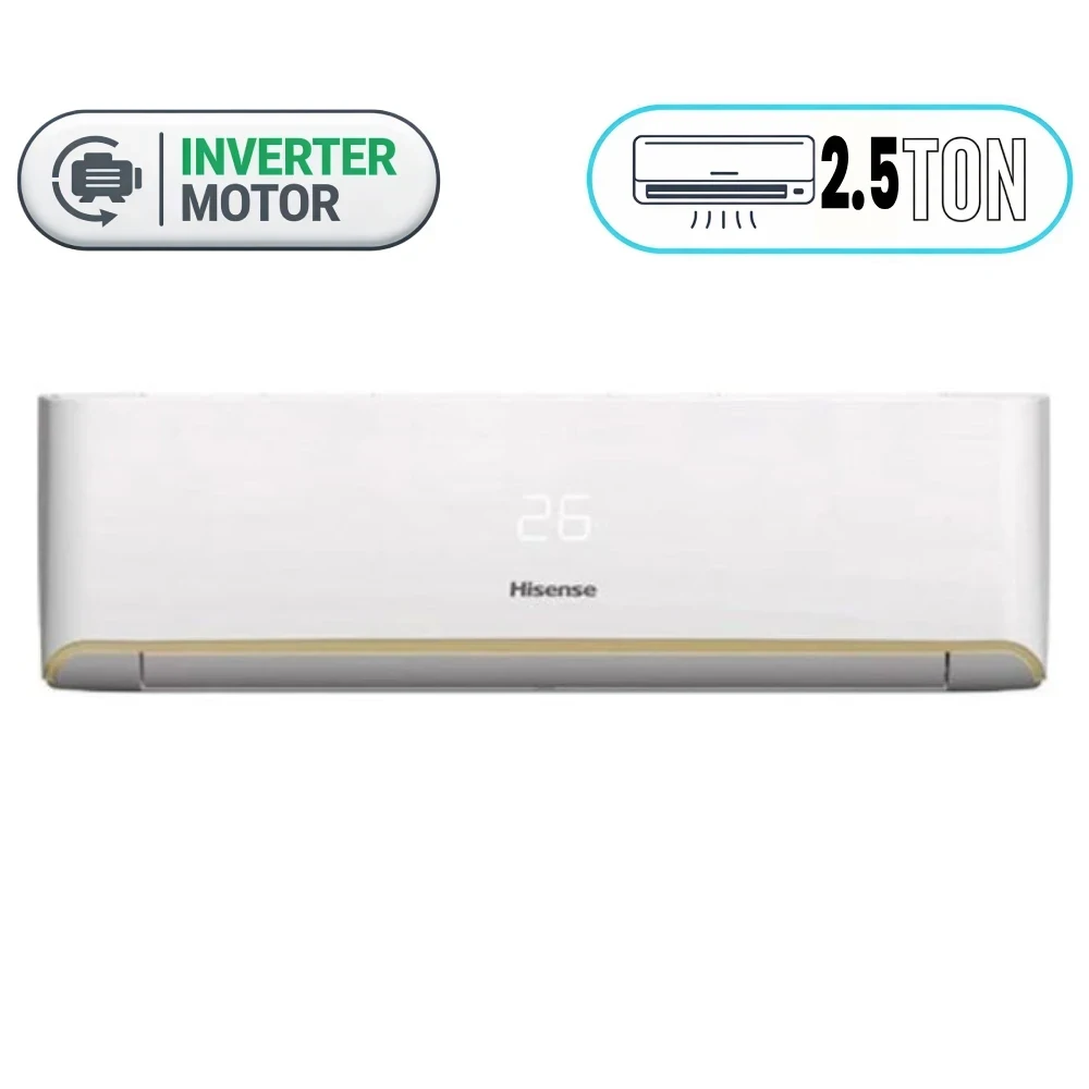 Hisense QAS-30CFKA Air Conditioner - Split - 2.5 Ton - Inverter - White