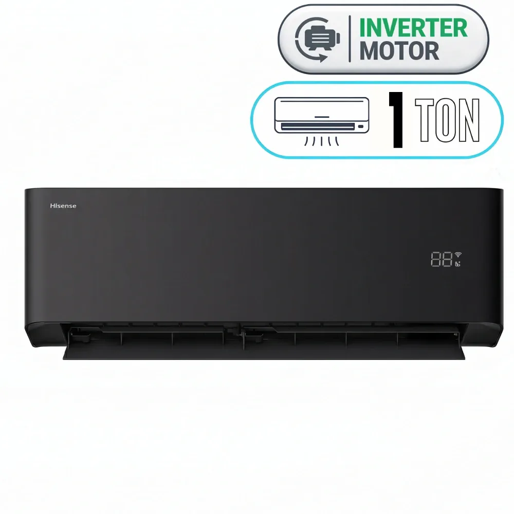 Wall Mount Air Conditioner Hisense 1 Ton - Inverter - Heat and Cool- QAS-12UFHBB 