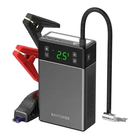 Jump Starter 2 in 1 with Air Compressor 12000mAh 44.4Wh
