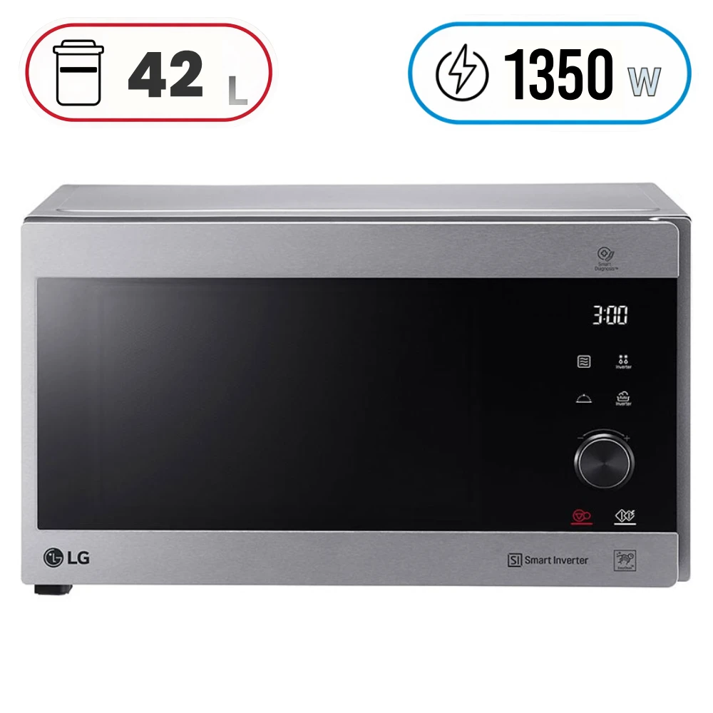 Grill Microwave LG  42 Liters 1350W - MH8265CIS
