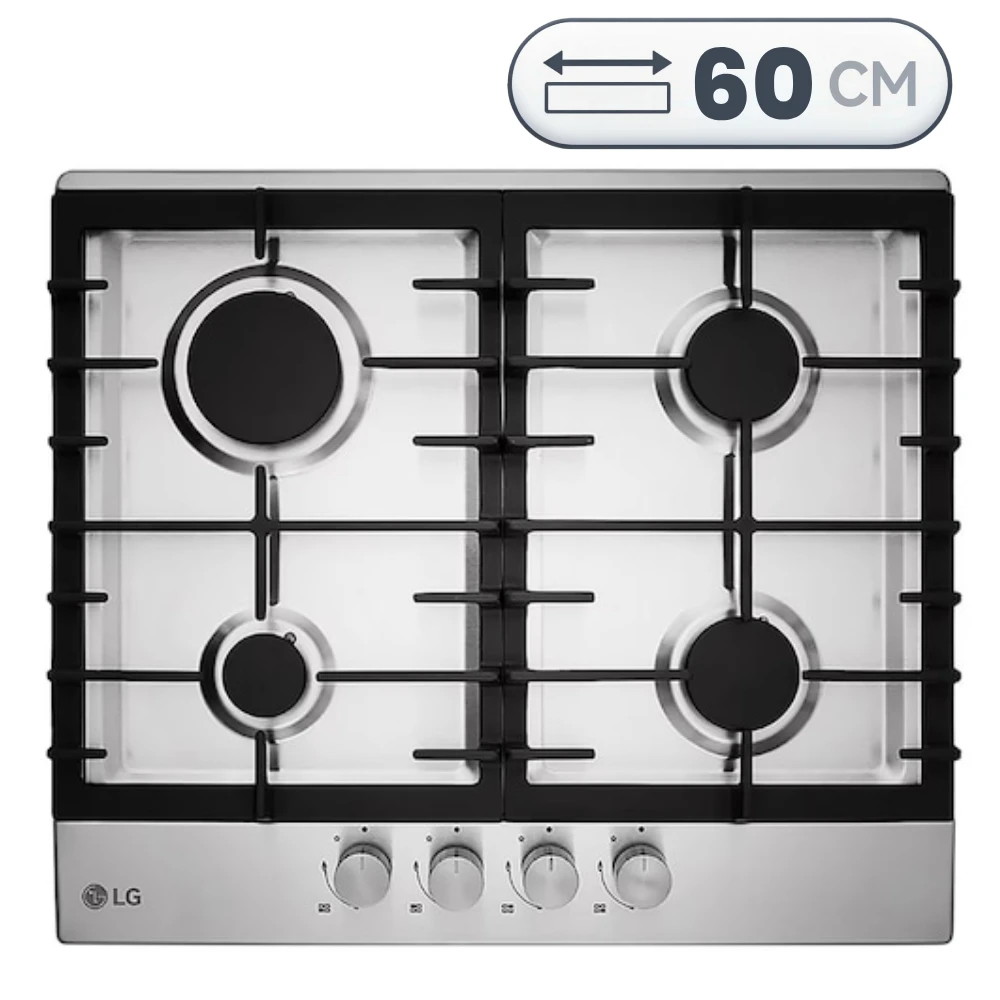 Gas Cooker LG  4 Burners 60 cm - HU641BBG