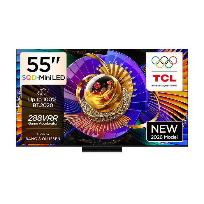 تلفاز تي سي ال مقاس 55 إنش 4K SQD-Mini LED 144 هرتز - 55C7L (حجز مسبق)