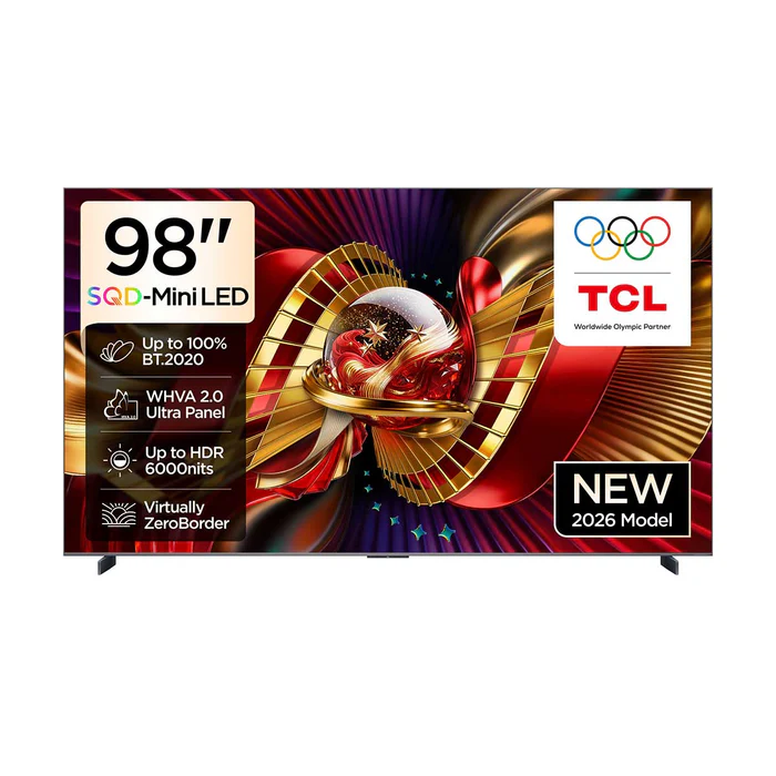 تلفزيون تي سي ال قياس 98 بوصة SQD-Mini LED بدقة 4K ومعدل تحديث 98C8L -144Hz (حجز مسبق)