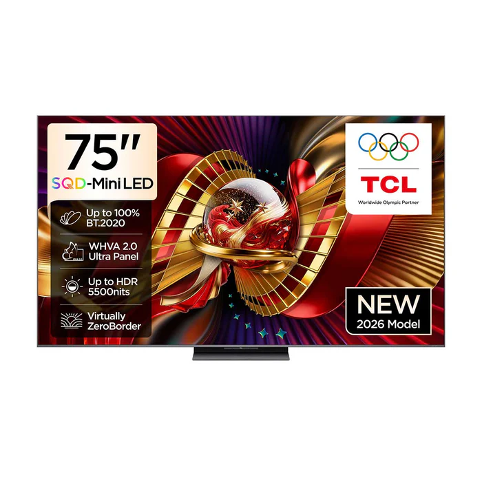 تلفاز تي سي ال مقاس 75 إنش 75C8L - 4K SQD-Mini LED (حجز مسبق)