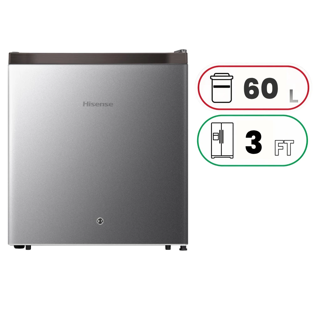 Refrigerator Hisense RR60D4ASU - 60L - 3 Ft - Silver