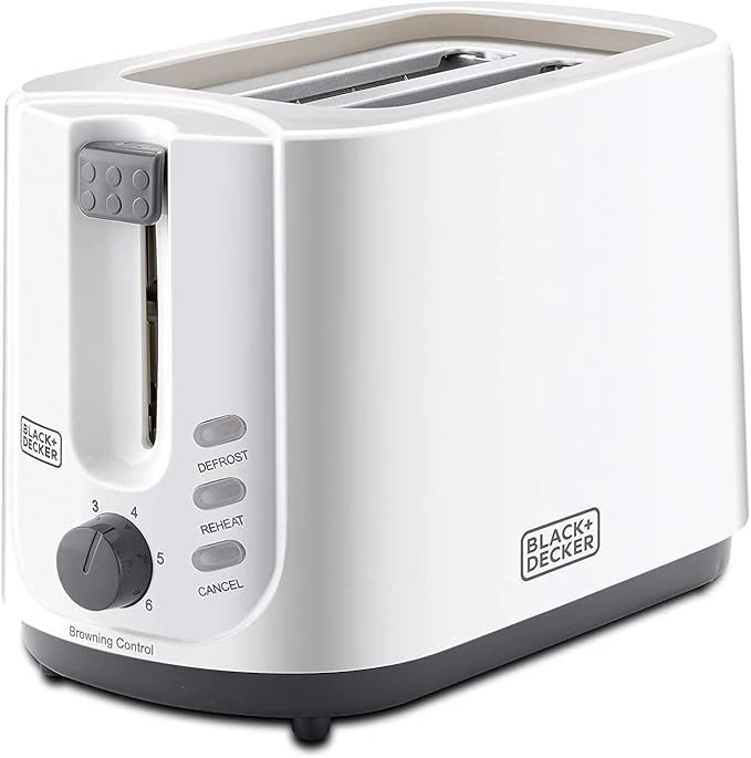 Black&Decker ET125-B5  2 SLICE Toaster 750W white