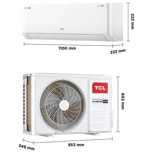  سبلت تي سي ال جداري - 1.5 طن - TAC-18CHSA/TPB - انفيرتر - 6 مراحل تحكم تلقائي بالامبير - ابيض 