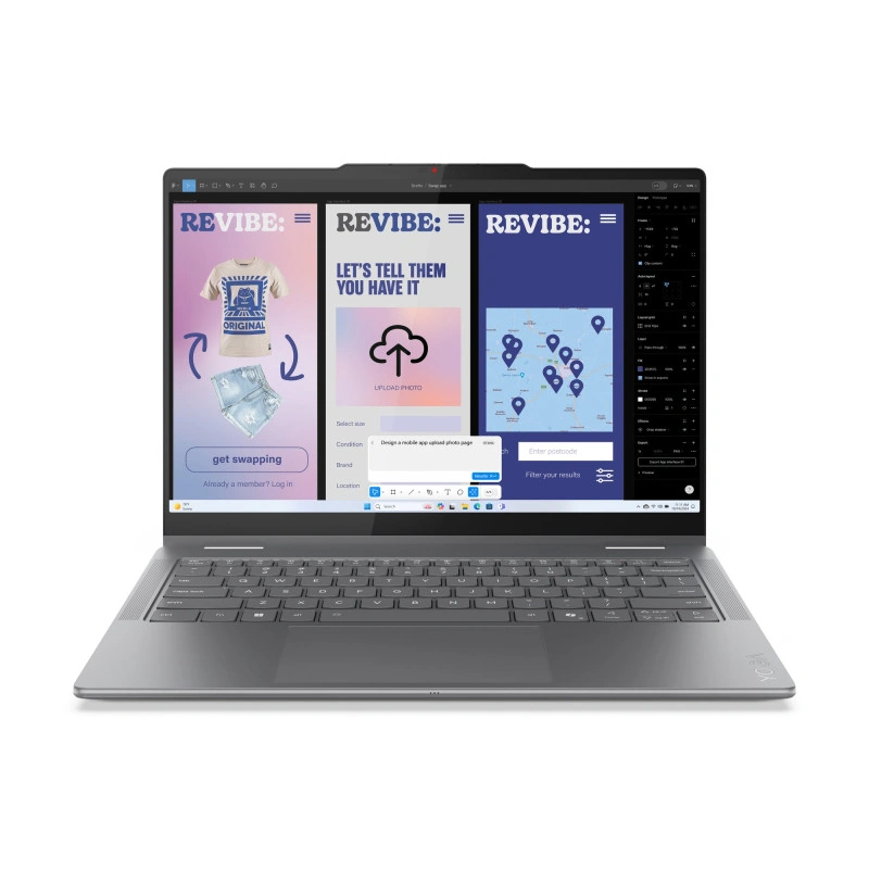 لابتوب لينوفو Yoga 7 2-in-1 14ILL10  83JQ00B3PS - 14" OLED 60Hz Touch Screen - Intel Core Ultra 7 256V - 16GB RAM - 512GB SSD - Shared - WIN 11 PRO K