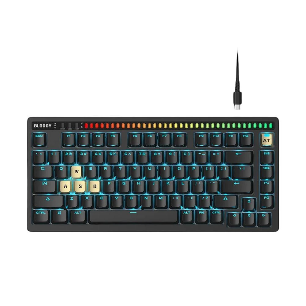 Mechanical Keyboard Bloody AT75-Black Alpha Optical Switch