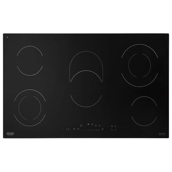  Delonghi PVC95NBH - 5 Burners - Electric Cooker - Black Glass 