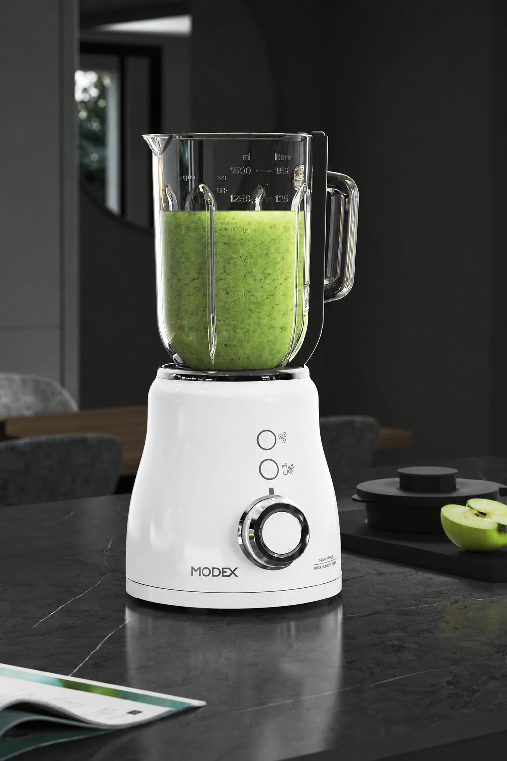 BLENDER MODEX 1000W , 1.5L GLASS BLENDER 