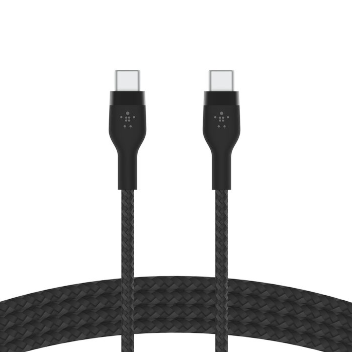 BoostCharge PRO Belkin Flex USB-C to USB-C Braided Silicone Cable, 1M