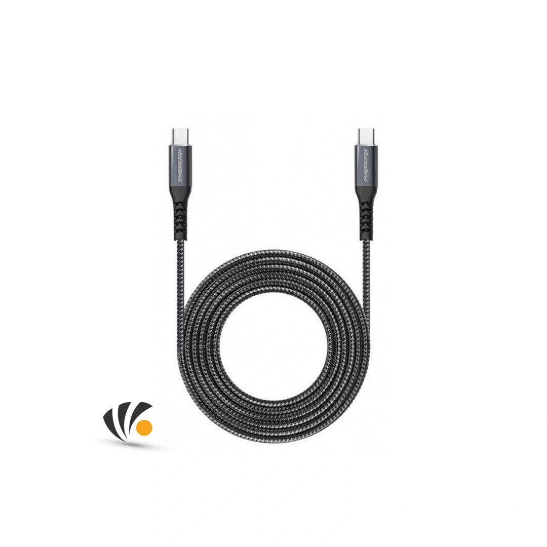 Cable RockRose USB-C To Type C 2 M Fast Charge Black