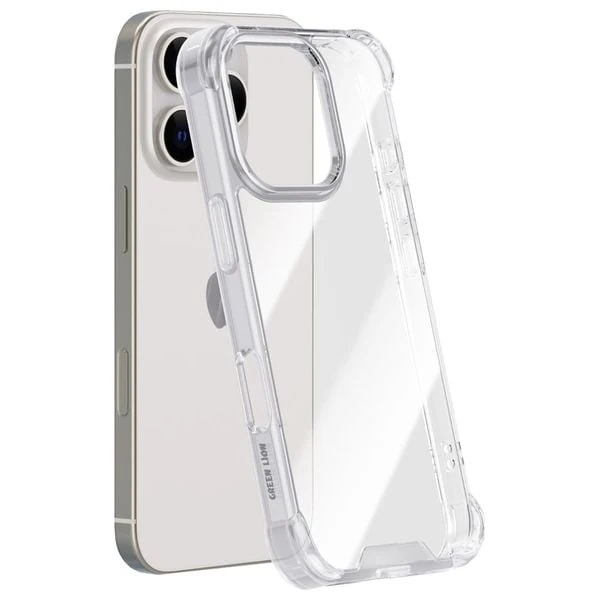  GREEN LION Mobile Cover For iPhone 16 Pro - Transparent 