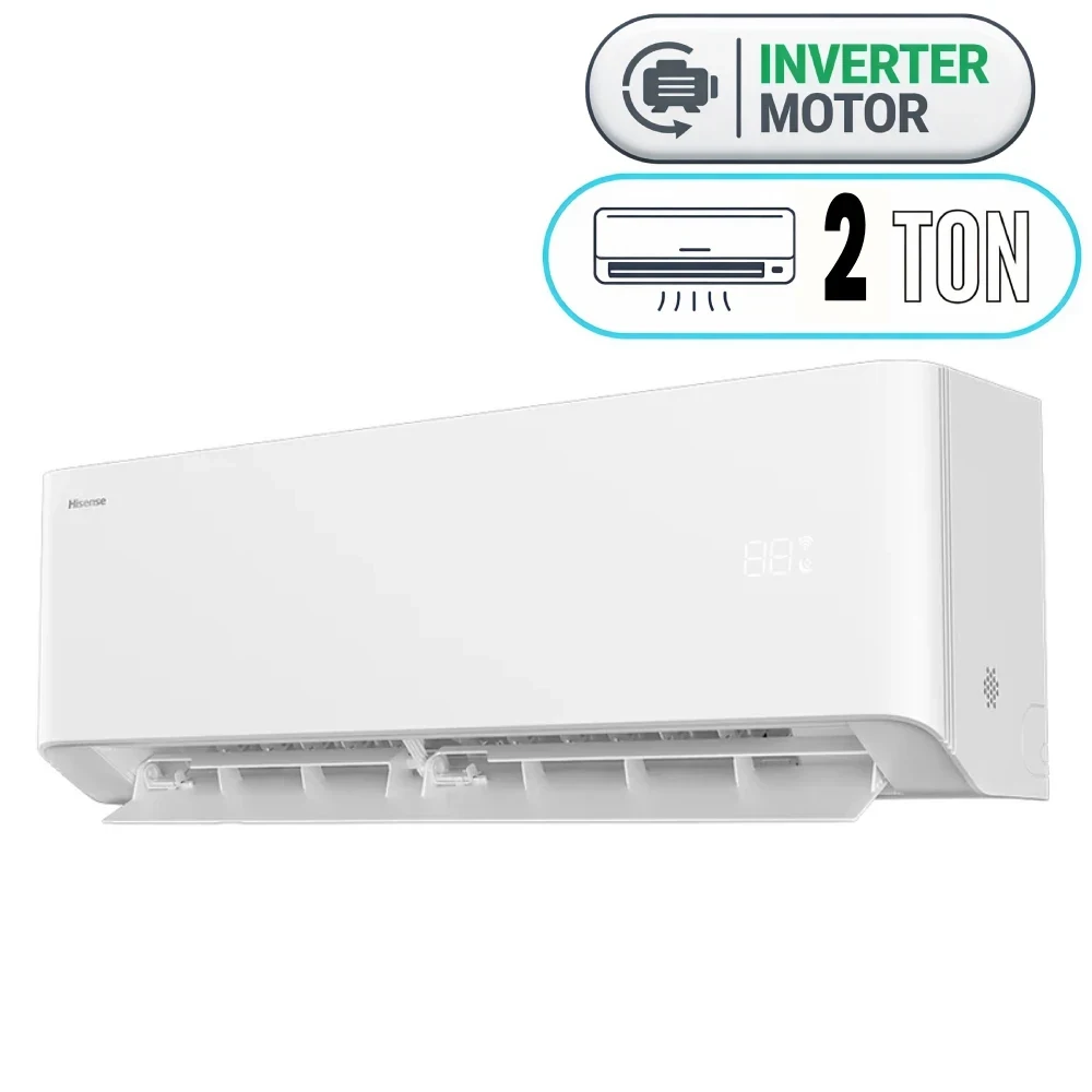 Hisense QAS-24UFHBW Air Conditioner - Split - 2 Ton - Inverter - White