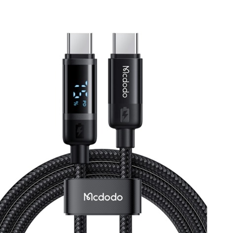 MC Digial Display UCB-C to USB-C 60W Data Cable 1.2m (Real-time monitoring of battery level) ( ???? )"