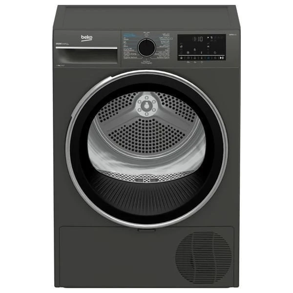 Beko B5T68253MG - 8Kg - Front Loading Dryer - Gray