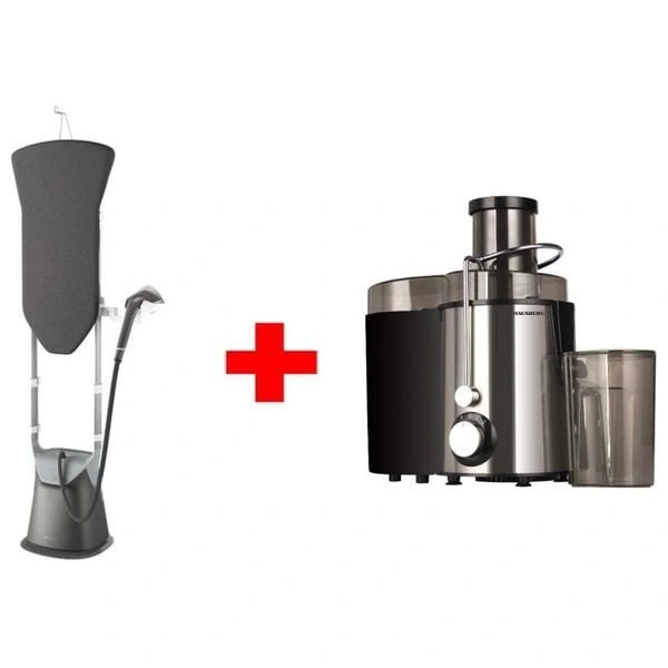 Philips GC628/86 - Garment Steamer - Gray + HAUSBERG HB-7645 - Juicers - Silver