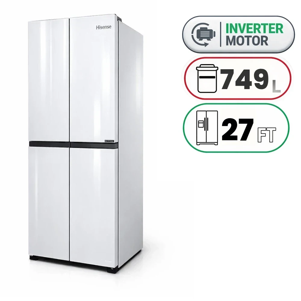 Hisense RQ7G560NAWA Refrigerator - 749L - 27 Ft - Inverter - White