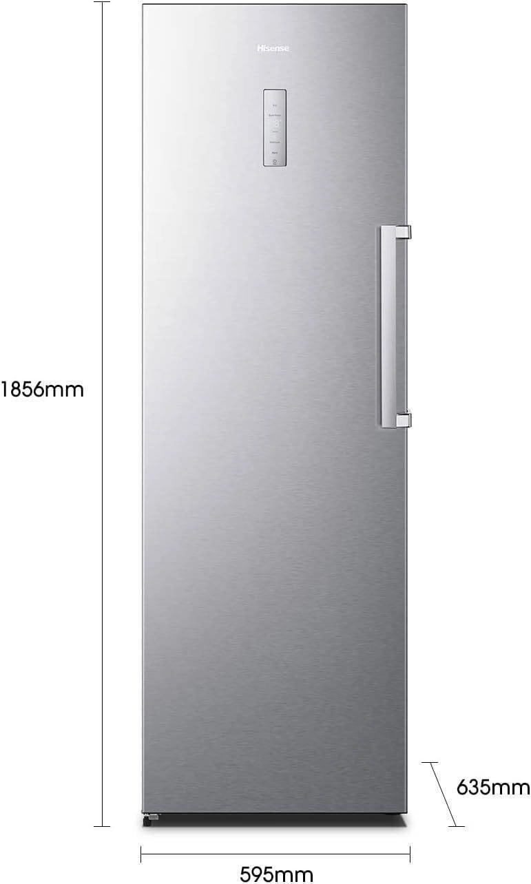 Hisense FV356N4ASU Standing Freezer - 356 L - 12.7 FT - Inverter - Silver