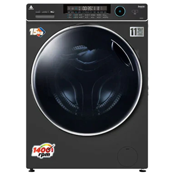 Alhafidh 15FL61 - 15Kg - 1400RPM - Front Loading Washing Machine - Silver
