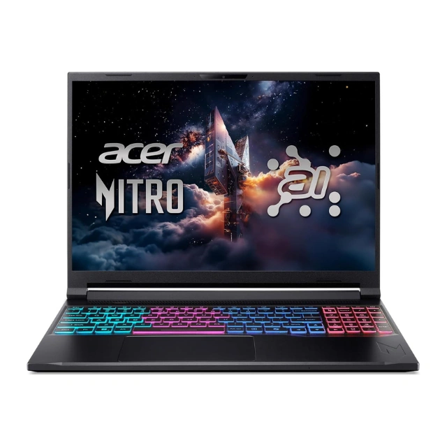 لابتوب ايسر Nitro V 16S Intel ANV16S-71-97BE - 16" IPS  180Hz - Intel Core 9 270H - 16GB RAM - 1TB SSD - NVIDIA  RTX 5070 8GB - WIN 11 PRO K
