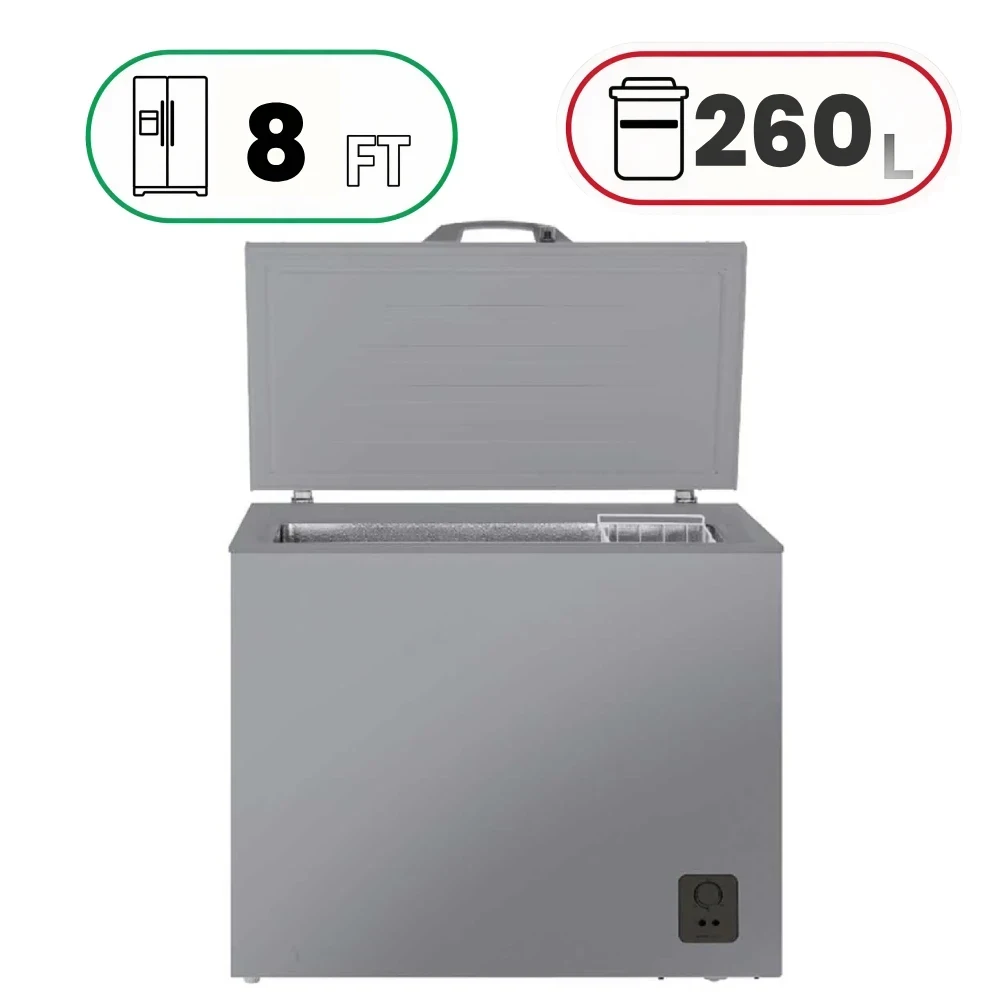 Hisense FC-26DT4 Chest Freezer - 260 L - 8 FT - Silver
