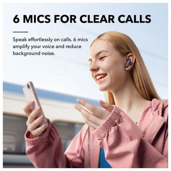  Anker Soundcore Liberty 4 NC - Bluetooth Headphone In Ear - Powerful, balanced, high-quality sound - Battery Life Up to 50 hours - Black 