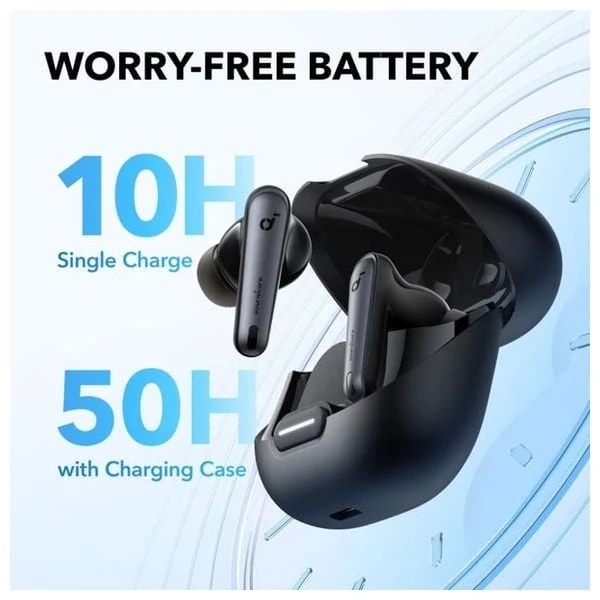  Anker Soundcore Liberty 4 NC - Bluetooth Headphone In Ear - Powerful, balanced, high-quality sound - Battery Life Up to 50 hours - Black 
