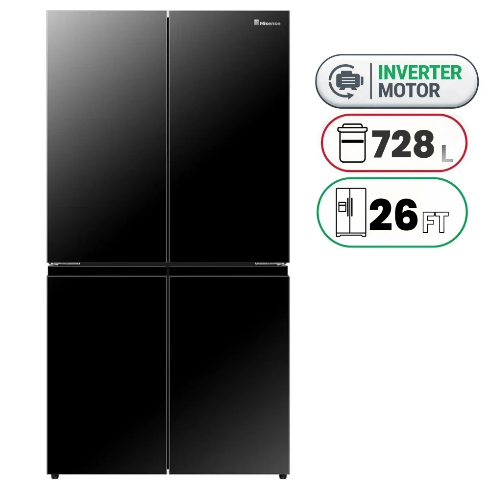 Hisense RQ5G728NAB Refrigerator - 728 L - 26 Ft - Inverter - Black