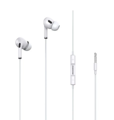 Rockrose Solo MC Neo Wired Earphones with 3.5 mm Headphone Jack White