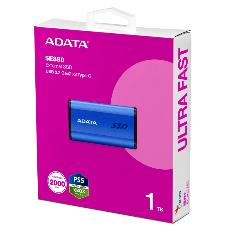 External SSD ADATA SE880 USB 3.2 1TB Blue