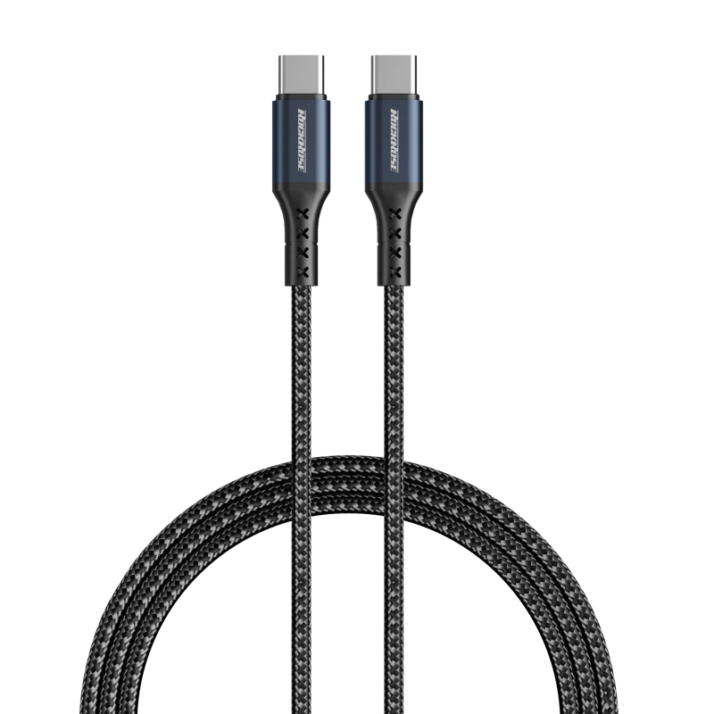 RockRoze Cable 3A 65W 1M C to C Cable Black