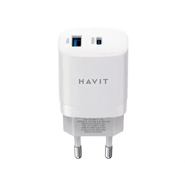 Charger Havit UC30 UK 30W 2 Port White