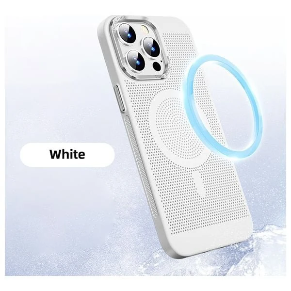 Fashion Case Mobile Cover For iPhone 16 Pro Max - White 
