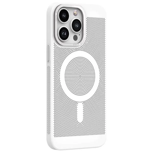  Fashion Case Mobile Cover For iPhone 16 Pro Max - White 