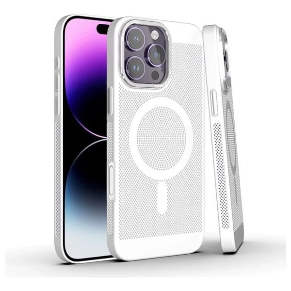  Fashion Case Mobile Cover For iPhone 16 Pro Max - White 
