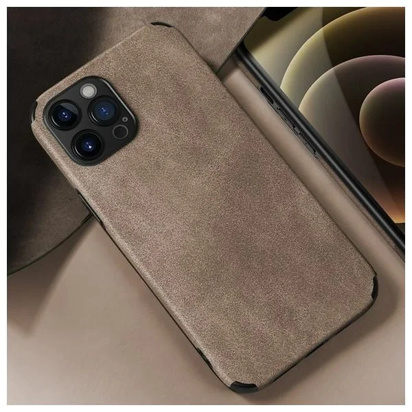  Fashion Case Mobile Cover For iPhone 12 Pro - Brown 