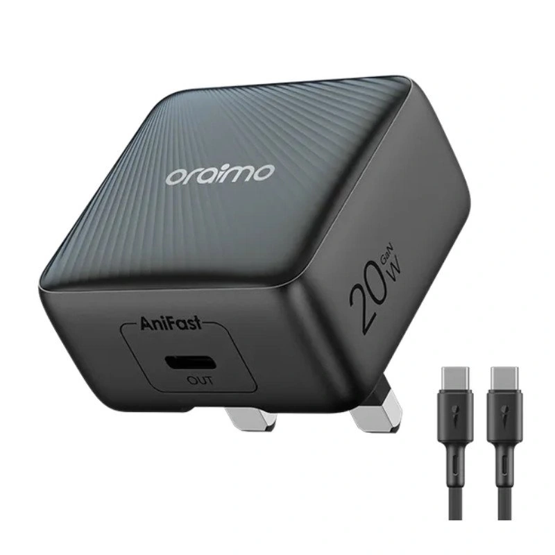 Oraimo Charger 20W Gan tech Type-C Port - Black