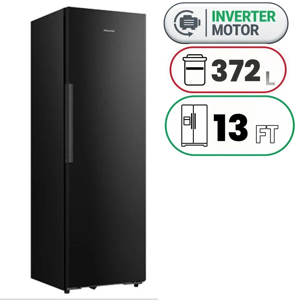 Hisense RL5K480SBFE Single Door Refrigerator - 372 L - 13 Ft - Inverter - Black