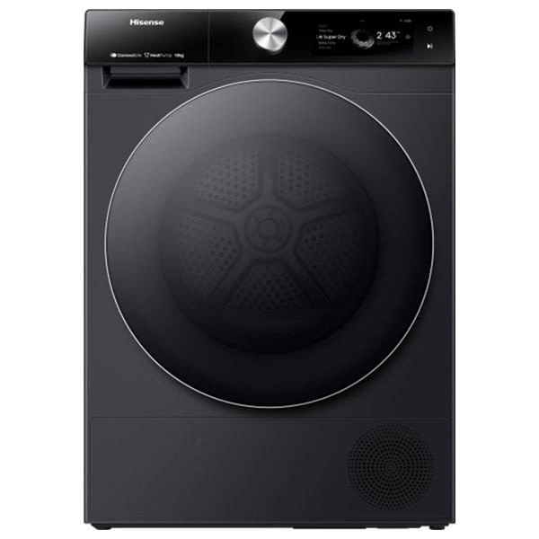 Hisense DH7S107BB - 10Kg - Front Loading Dryer - Black Titanium