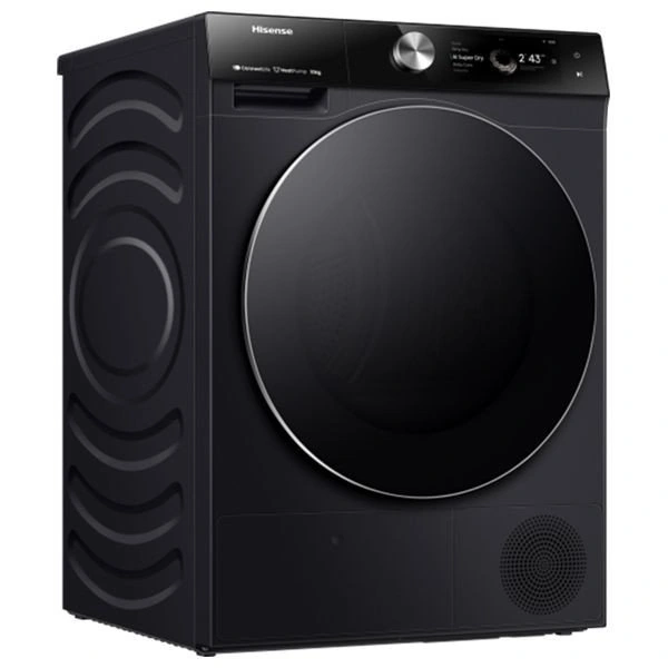 Hisense DH7S107BB - 10Kg - Front Loading Dryer - Black Titanium